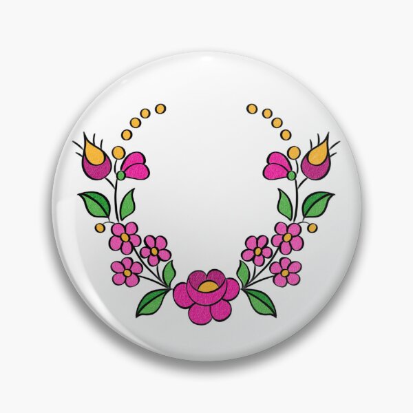 Item preview, Hungarian Embroidery, Kalocsai - pink designed and sold by Johanna-KL.