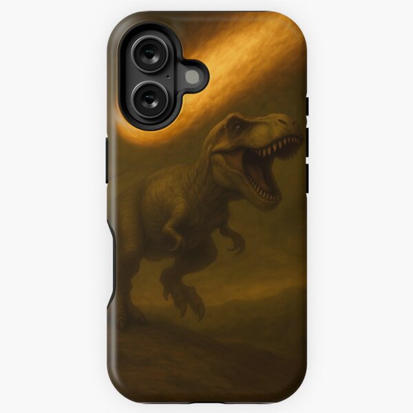 Item preview, Terrified T-rex Painting (Renaissance Inspired) designed and sold by The Cozy Collective.