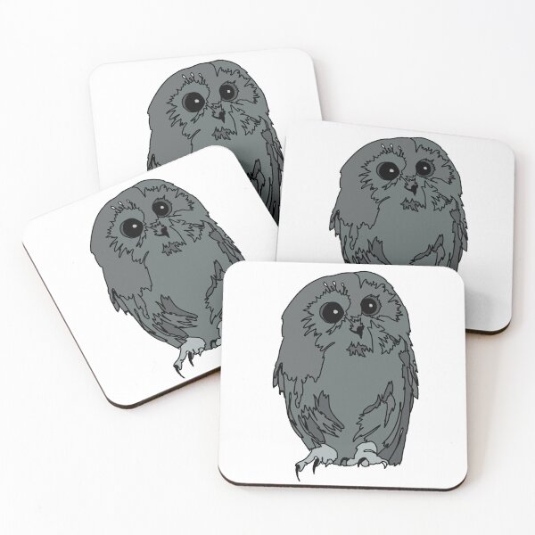 Item preview, Cute and Curious shy owl blue designed and sold by Ashley’sAnimalz.