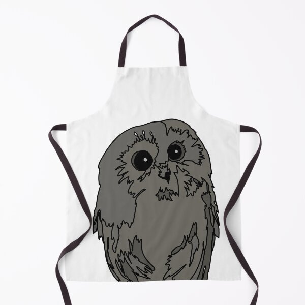 Item preview, Cute and Curious shy owl gray designed and sold by Ashley’sAnimalz.