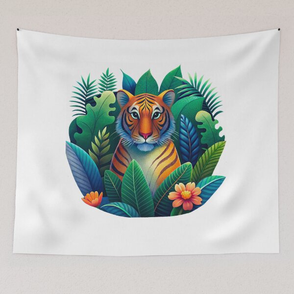 Item preview, Wild & Free – Tropical Tiger designed and sold by SibMa.