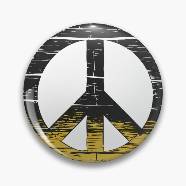 Item preview, A black and yellow peace sign. designed and sold by Joseph Hail.