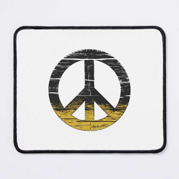 Item preview, A black and yellow peace sign. designed and sold by Joseph Hail.