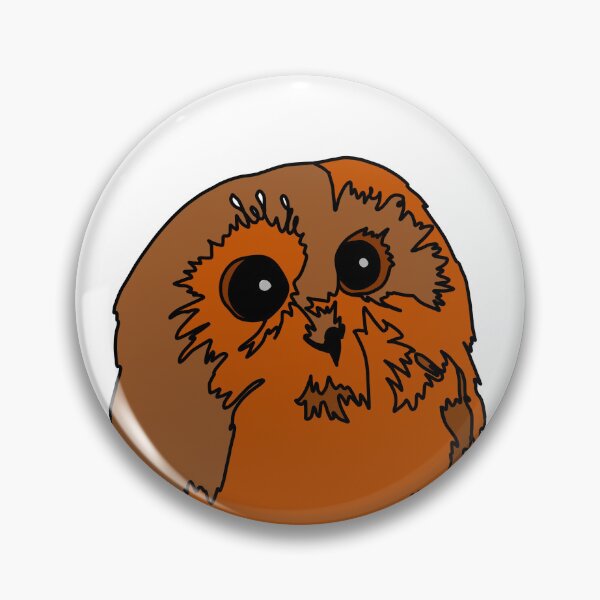 Item preview, Cute and Curious shy owl orange designed and sold by Ashley’sAnimalz.