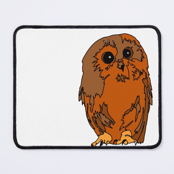 Item preview, Cute and Curious shy owl orange designed and sold by Ashley’sAnimalz.