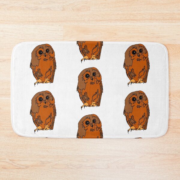Item preview, Cute and Curious shy owl orange designed and sold by Ashley’sAnimalz.