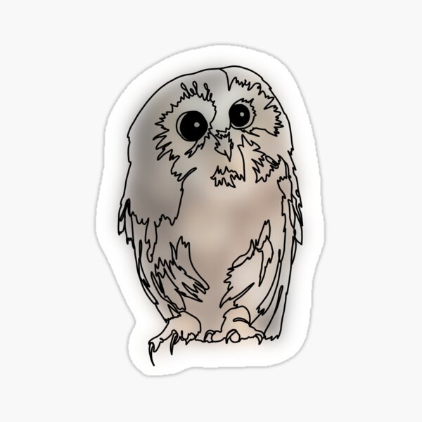 Item preview, Cute and Curious shy owl designed and sold by Ashley’sAnimals.