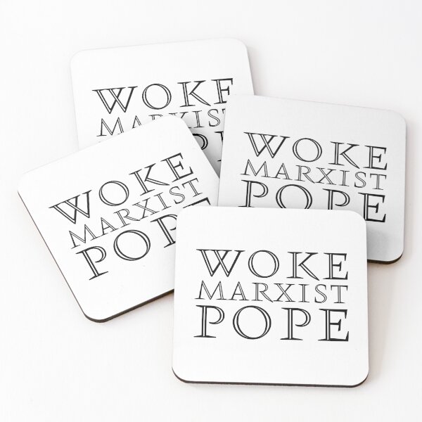 Item preview, Woke Marxist Pope V3 - Black designed and sold by sillyjess.