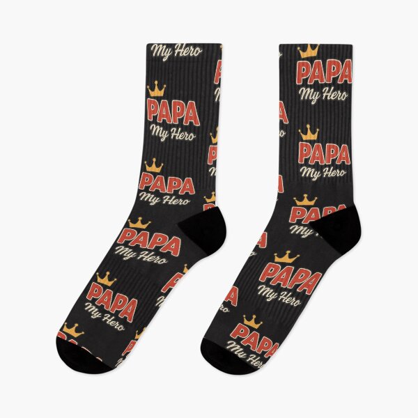 Item preview, PAPA My Hero – Vintage Dad Typography with Crown designed and sold by KateVil.
