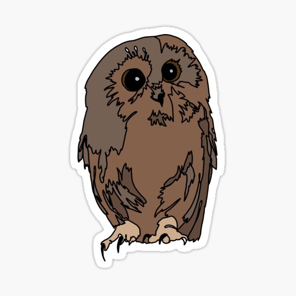 Item preview, Cute and Curious shy owl designed and sold by Ashley’sAnimals.