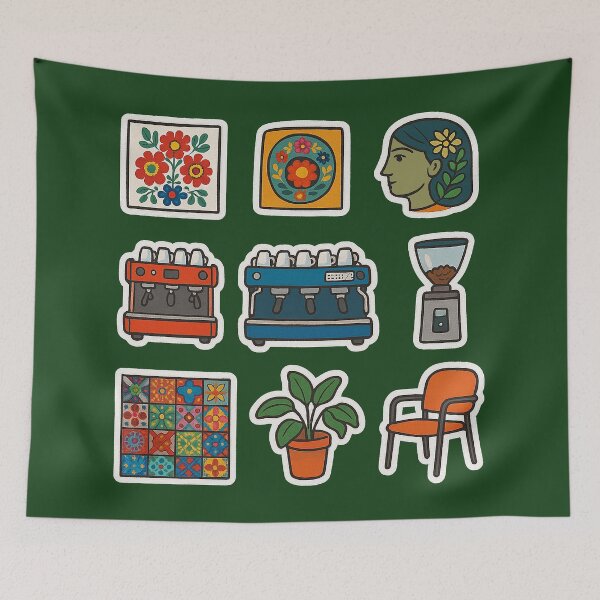 Item preview, Eclectic Cafe and Folk Art Collection designed and sold by zzz888.