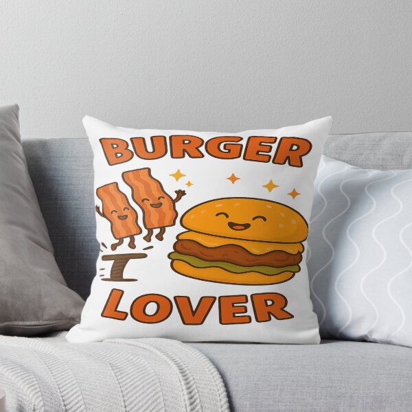 Item preview, Burger Lover Cute Cartoon Design designed and sold by DonnyFoodGadget.