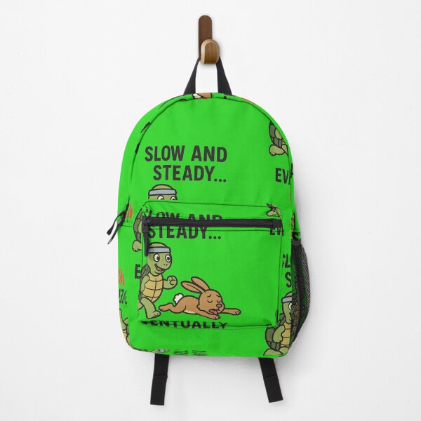 Item preview, Slow and Steady Eventually Wins – Funny Tortoise and Hare Running Motivation Design designed and sold by Jason123za.