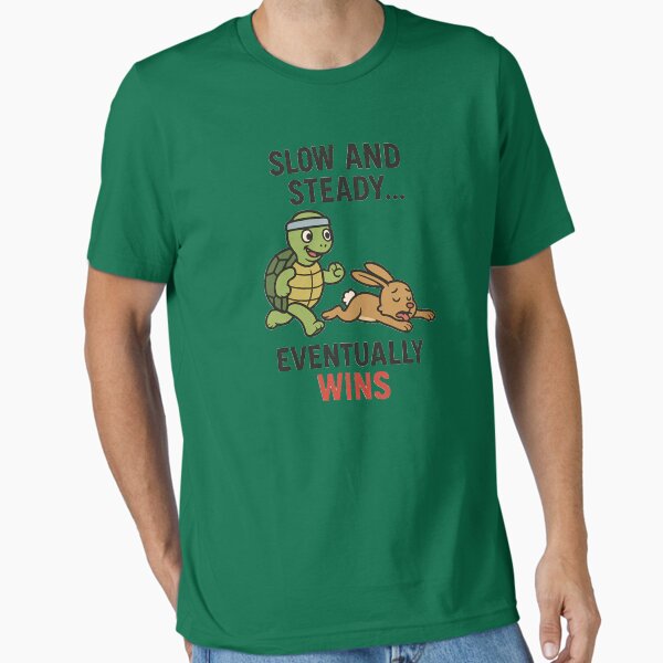 Item preview,  Slow and Steady Eventually Wins – Funny Tortoise and Hare Running Motivation Design designed and sold by Jason123za.