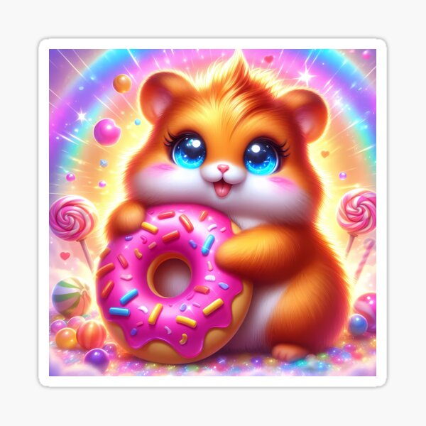 Item preview, Hamster Holding a Donut  designed and sold by Jbl55.