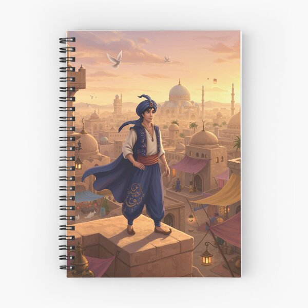 Item preview, Arabian Night Hero Standing Over Desert Bazaar at Sunset designed and sold by -DEEWOLF-.