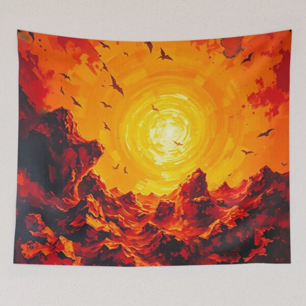 Item preview, Burning Horizon – Fiery Apocalypse Art designed and sold by apoknight.
