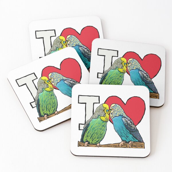 Item preview, I Love Budgies designed and sold by Mark-Ewbie.