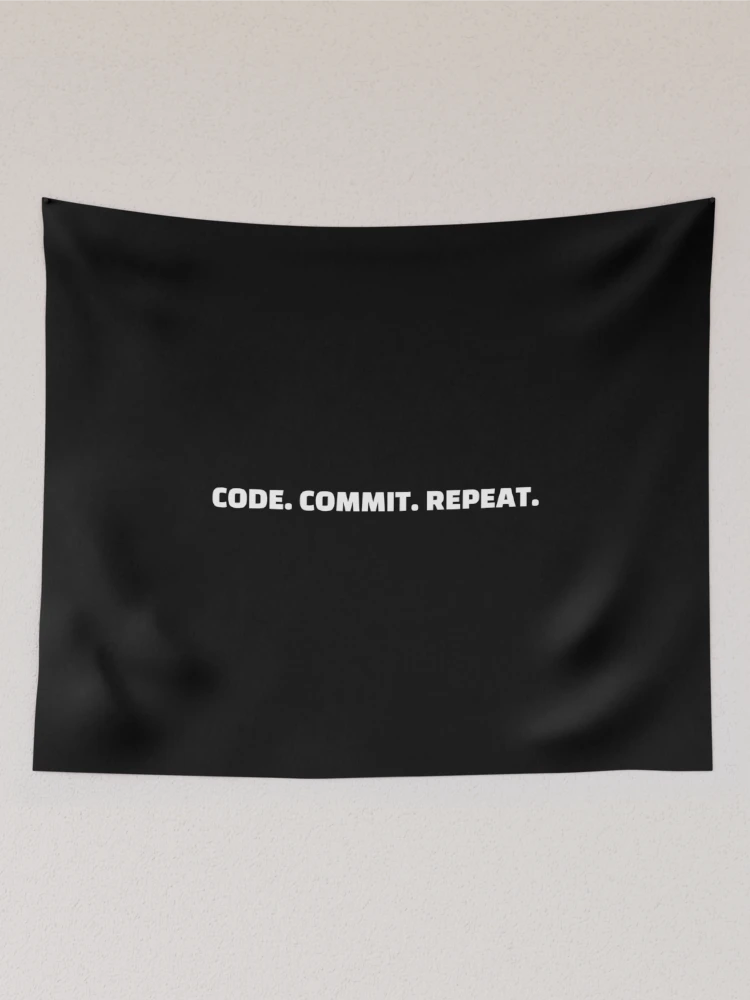 Thumbnail 2 of 3, Tapestry, code commit repeat designed and sold by Redstrawberry13.