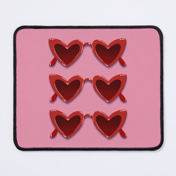 Item preview, Heart Shaped Sunglasses on a Bold Pink Background designed and sold by Rebecca Navarre.