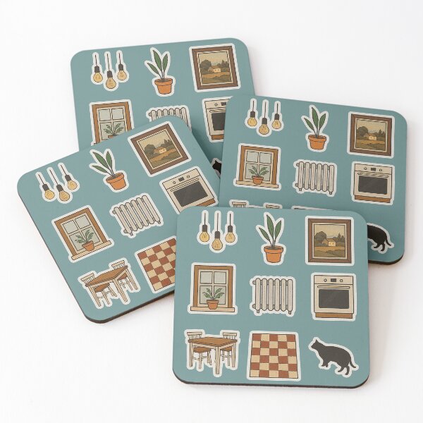 Item preview, Cozy Vintage Interior Objects Collection designed and sold by zzz888.