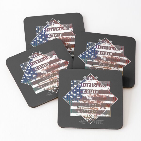 Item preview, grunge styled david's star shaped american flag art - e pluribus unum designed and sold by hayrpictures.