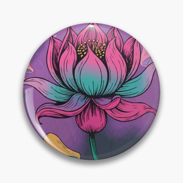 Item preview, Flowers and Mushroom in Purple designed and sold by Ketique.