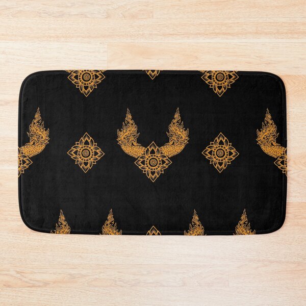 Item preview, golden thai art . Seamless Thai line art, suitable for backdrops, wallpaper background, room walls, interior decoration, etc. designed and sold by Wunnipaogtun.