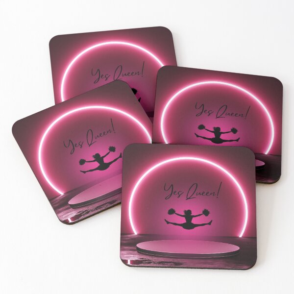 Item preview, Yes queen! Glowy cheer girl pompoms designed and sold by miamicoolart.