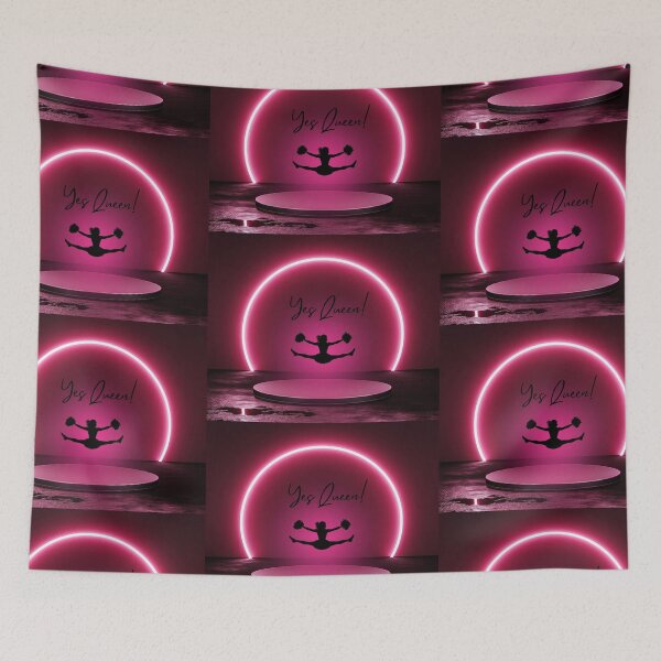Item preview, Yes queen! Glowy cheer girl pompoms designed and sold by miamicoolart.