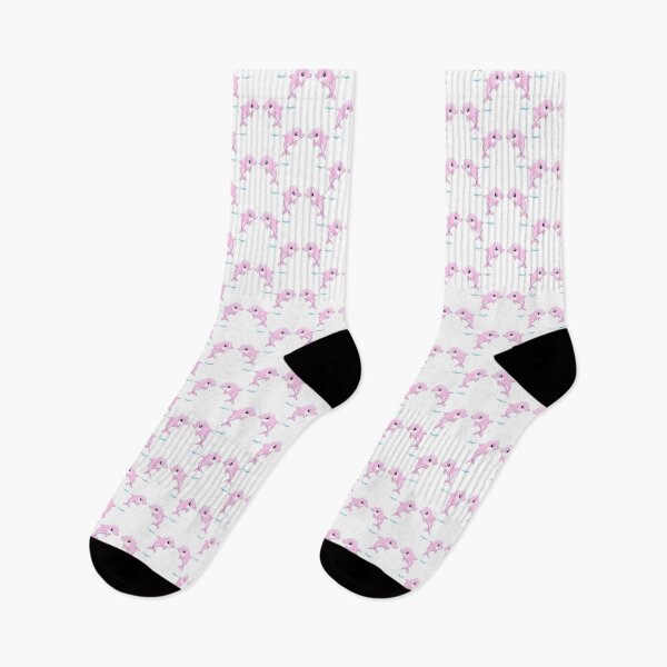 Item preview, Two twin pink baby dolphins, jumping happily designed and sold by artSchip.