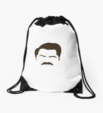 Ron Swanson Drawstring Bag