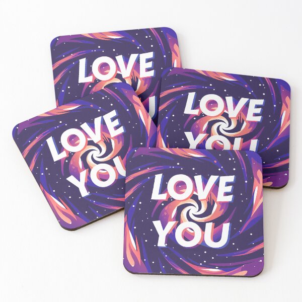 Item preview, Colorful Love You Card Floral Accents Purple Pink designed and sold by ART ATTACK ZONE.