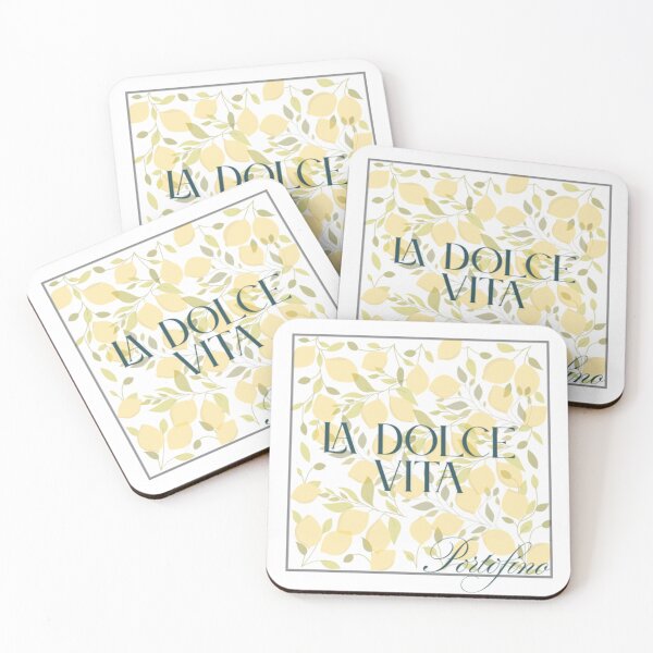 Item preview, LA DOLCE VITA PORTOFINO LEMONS designed and sold by SpongyDesings.