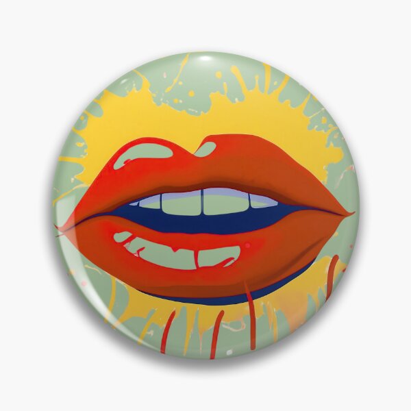 Artikelvorschau, Kräftige Pop-Lippen – Farbspritzkunst entworfen und verkauft von Hayat by Hafsa.