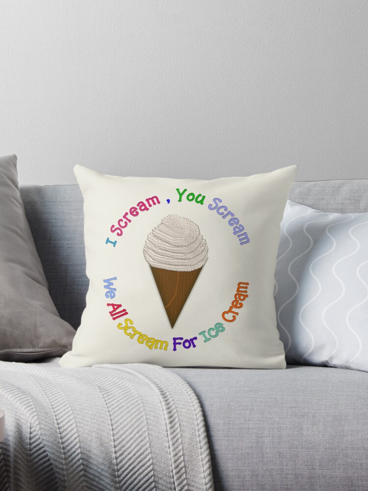 I Scream You Scream , We All Scream For Ice Cream Tote Bag for Sale by  Lallinda