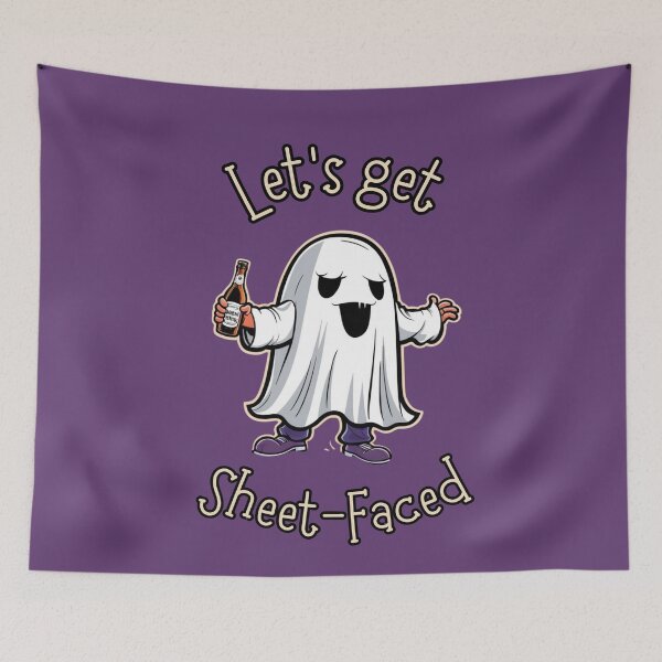 Item preview, Lets get sheet-face - Purple designed and sold by CreepyCurator.