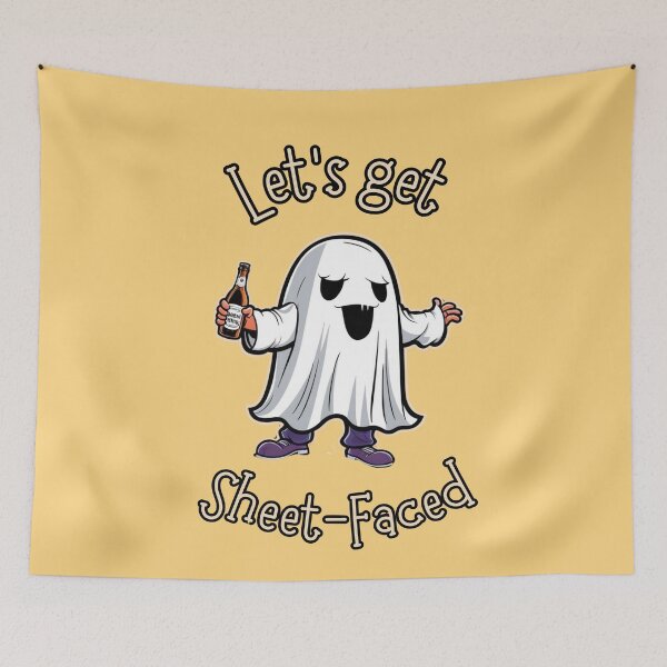 Item preview, Lets get sheet-face - Yellow designed and sold by CreepyCurator.