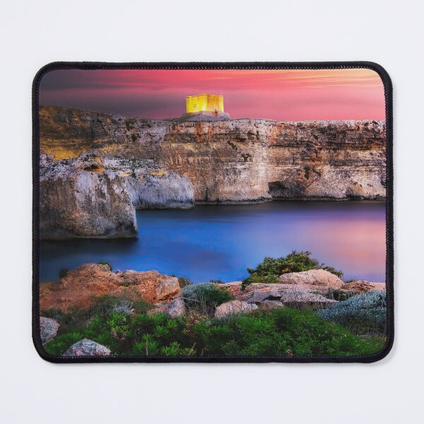 Item preview, St Mary Tower in Comino at sunset - Malta landscape designed and sold by TheArtistOf2022.