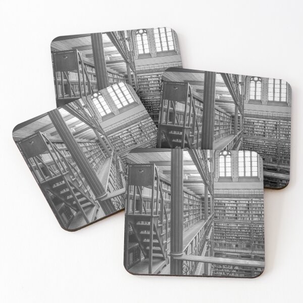Item preview, The art library at the rijksmuseum in Amsterdam - architecture in black and white - travel photography designed and sold by Christa Stroo Photography.