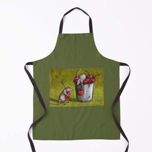 Item preview, Mice Stealing Cherries, Oil Pastel Art designed and sold by JoyfulWhimsy.
