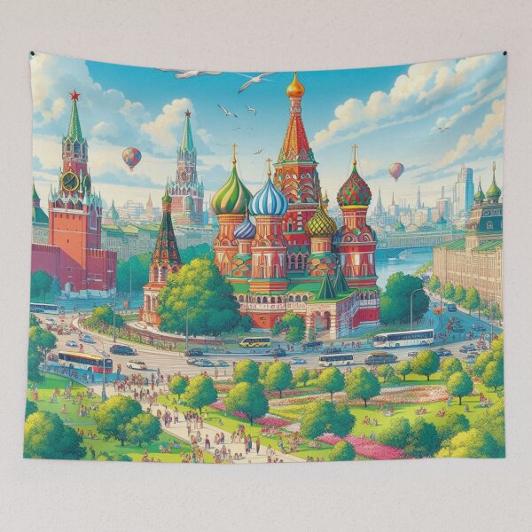 Item preview, Moscow city in anime style designed and sold by MerlinWear.