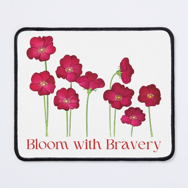Item preview, Bloom with Bravery – Poppy Flower VE Day Tribute designed and sold by TiggsnPigsArt.