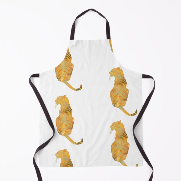 Item preview, Tigers on Top – College Sticker Orange with Gold Foil Detail designed and sold by skybluepink studio.
