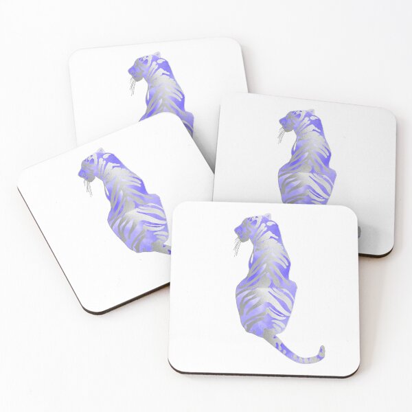 Item preview, Tigers on Top – College Sticker Purple with Silver Foil Detail designed and sold by skybluepink studio.