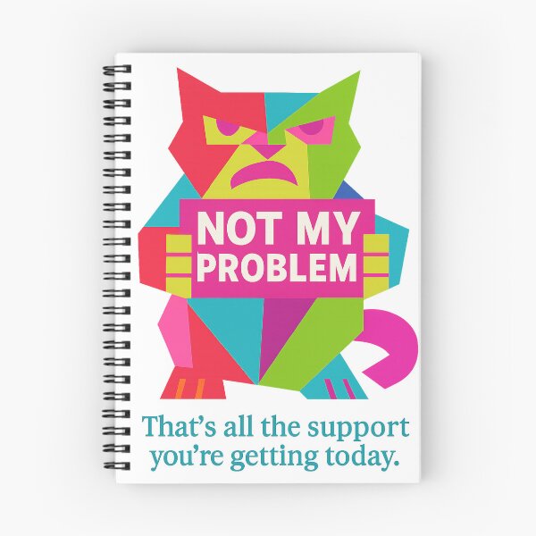 Item preview, Not My Concern – Card and Print Design for Remote Workers | Witty Home Decor designed and sold by JustMeditateIt.