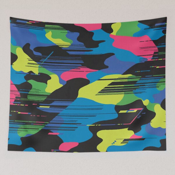 Aperçu de l'œuvre Camouflage Glitch de style urbain D Streets créée et vendue par 89BLACK.