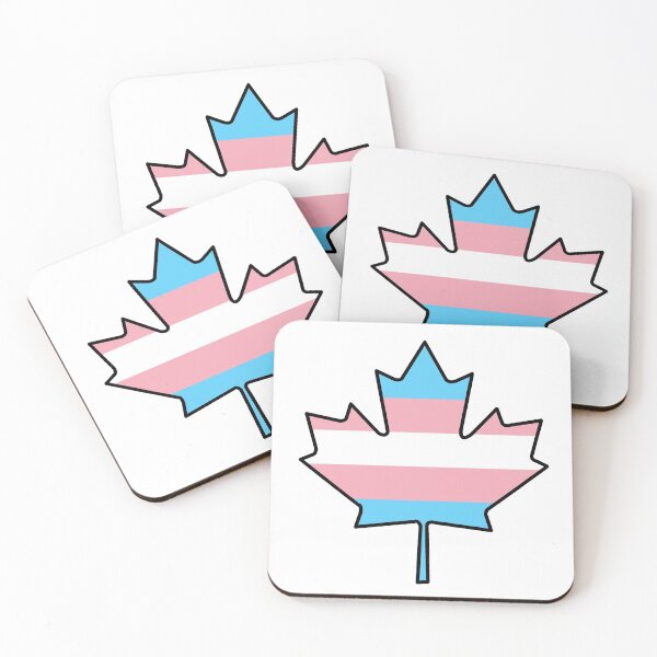 Item preview, Maple Leaf Trans Pride! designed and sold by Sun Dog Montana.