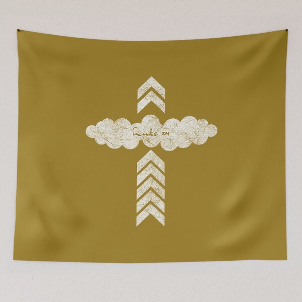 Item preview, Ascension Day Abstract – Arrow Beam | Jesus Ascending into Heaven Luke 24 White designed and sold by ZechJohnRB.