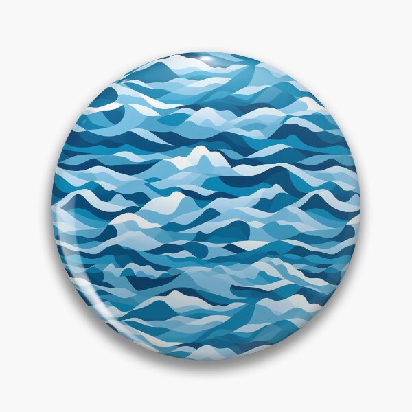 Item preview, Marine Blue Wave Camouflage Stealth and Style at Sea designed and sold by 89BLACK.